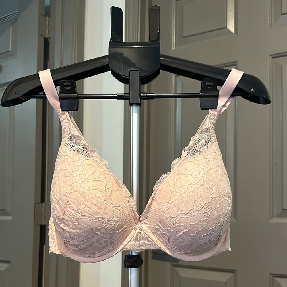 Auden Pink Lace Full Coverage Bra